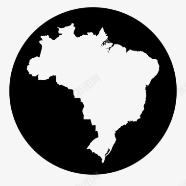 巴西美洲国家图标图标