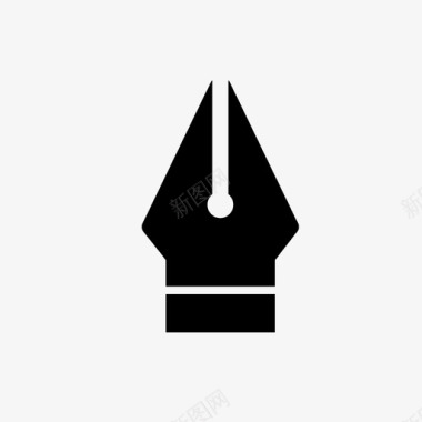 钢笔蘸笔笔尖图标图标