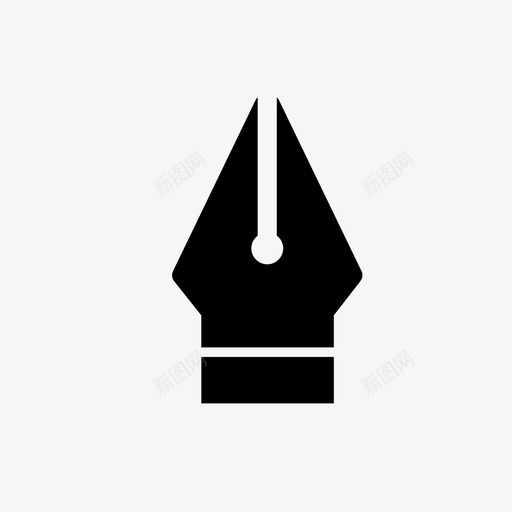 钢笔蘸笔笔尖图标svg_新图网 https://ixintu.com 笔尖 蘸笔 迷你图标set2网页设计设备 钢笔