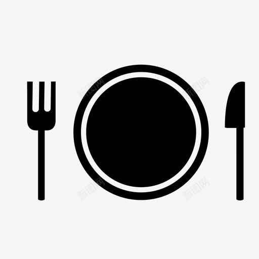 场所设置餐具进餐图标svg_新图网 https://ixintu.com 健康 吃饭 场所设置 盘子 进餐 餐具 餐厅