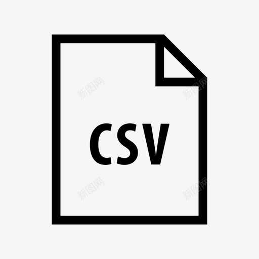 csv文件数据数字图标svg_新图网 https://ixintu.com csv文件 数字 数据 文件类型 文本 表格