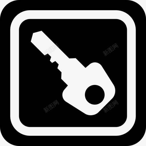 安全钥匙方形按钮符号安全钥匙和锁图标svg_新图网 https://ixintu.com 安全 安全钥匙方形按钮符号 钥匙和锁