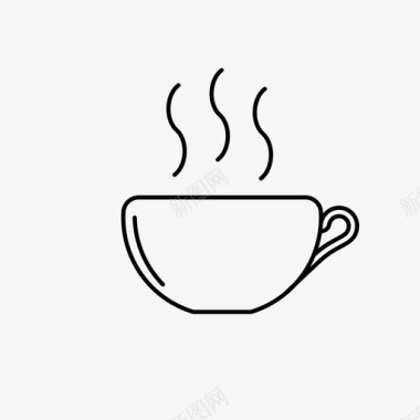 蒸杯咖啡茶图标图标