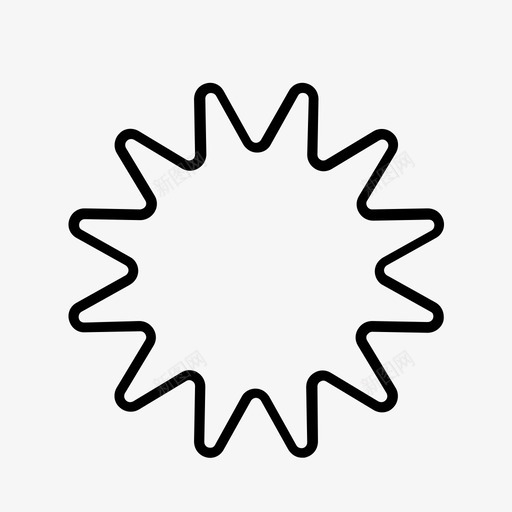 齿轮几何几何形状图标svg_新图网 https://ixintu.com 几何 几何形状 形状 星形 符号 齿轮
