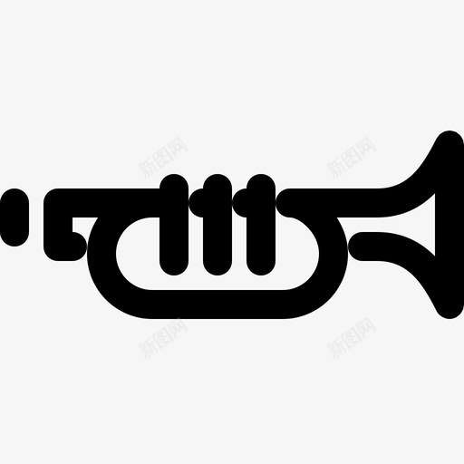 小号铜管乐器爵士乐图标svg_新图网 https://ixintu.com 乐器 乐队设备 小号 爵士乐 管乐器 铜管乐器