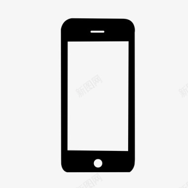 智能手机黑色iphone图标图标