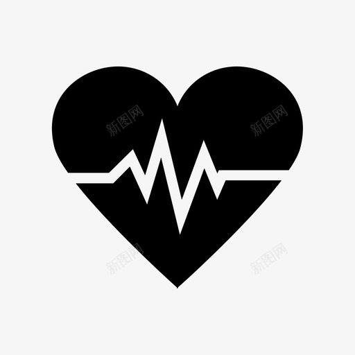 心脏心跳医疗图标svg_新图网 https://ixintu.com 医疗 心脏 心跳