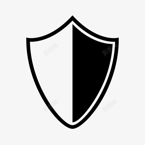 盾牌掩护防御图标svg_新图网 https://ixintu.com 保护 安全 掩护 盾牌 防御