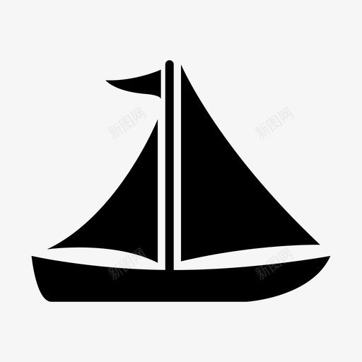 帆船活动海洋图标svg_新图网 https://ixintu.com 帆船 旅行 活动 海洋