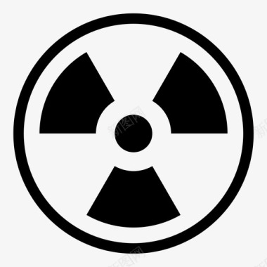 电离辐射放射性遮蔽物图标图标