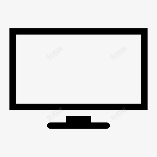 电视电脑显示器图标svg_新图网 https://ixintu.com 屏幕 显示器 电脑 电视 瘦人影音俱乐部