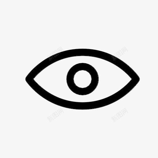 眼睛人眼镜头图标svg_新图网 https://ixintu.com 人眼 看 眼睛 镜头