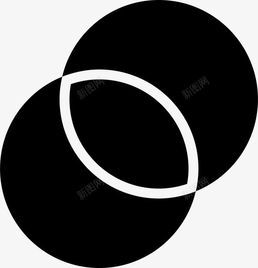 圆重叠合并形图标svg_新图网 https://ixintu.com 合 合并 圆重叠 并 形 接口