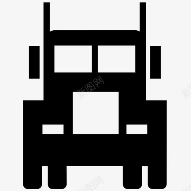 卡车货物钻机图标图标