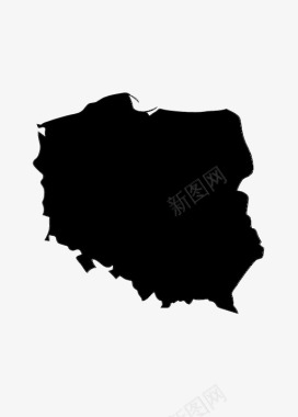 波兰边境国家图标图标