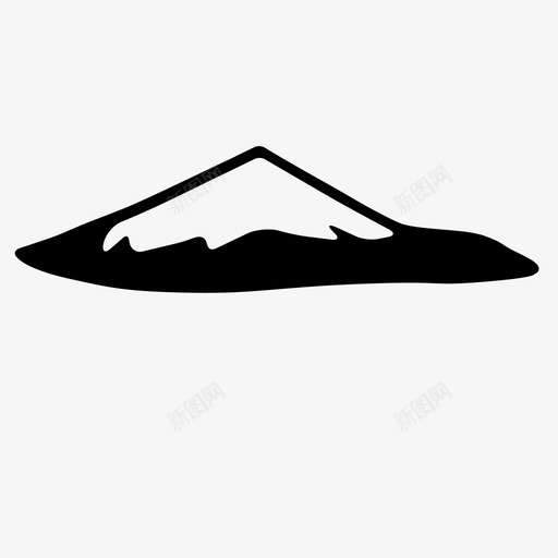 富士山日本日本地标图标svg_新图网 https://ixintu.com 富士山 山 日本 日本地标