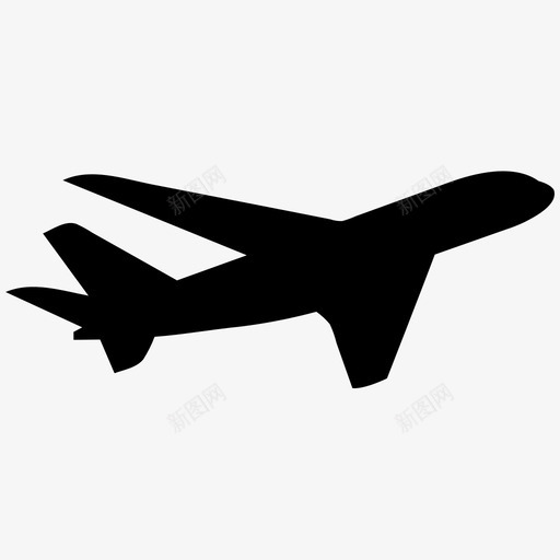 飞机飞行旅行图标svg_新图网 https://ixintu.com 旅行 飞机 飞行