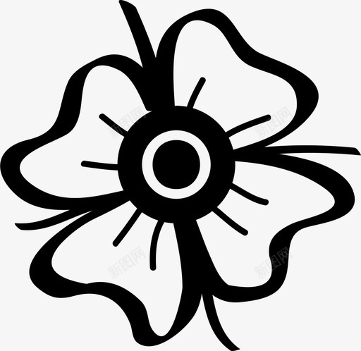 指甲花图案花印度图标svg_新图网 https://ixintu.com 印度 图案 指甲花图案 植物 花