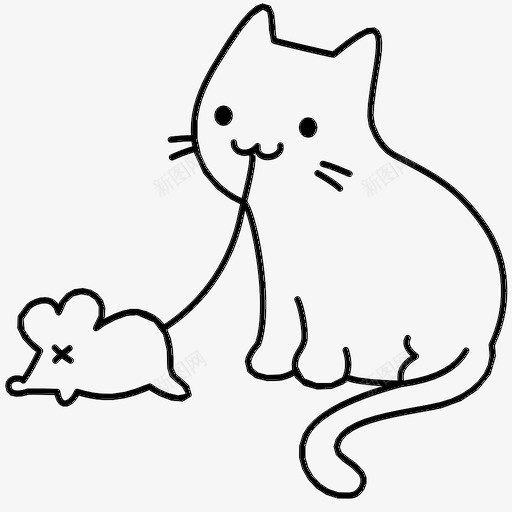 猫和老鼠猫狩猎图标svg_新图网 https://ixintu.com 宠物 狩猎 猫 猫和老鼠 猫的力量