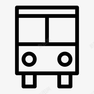 公共汽车长途汽车交通工具图标图标