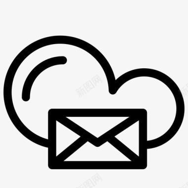 邮件云电子邮件图标图标