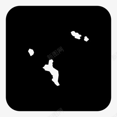 塞舌尔非洲国家图标图标