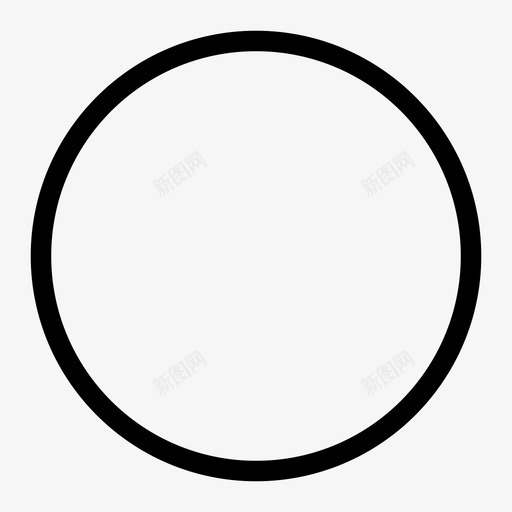 圆几何基本图标svg_新图网 https://ixintu.com 几何 圆 基本