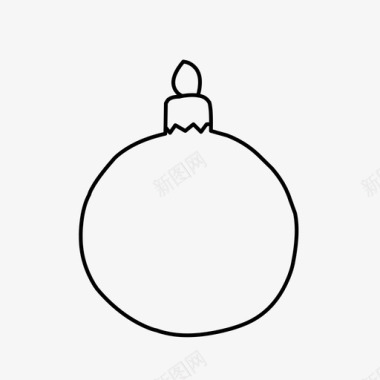 圣诞饰品球圣诞球图标图标
