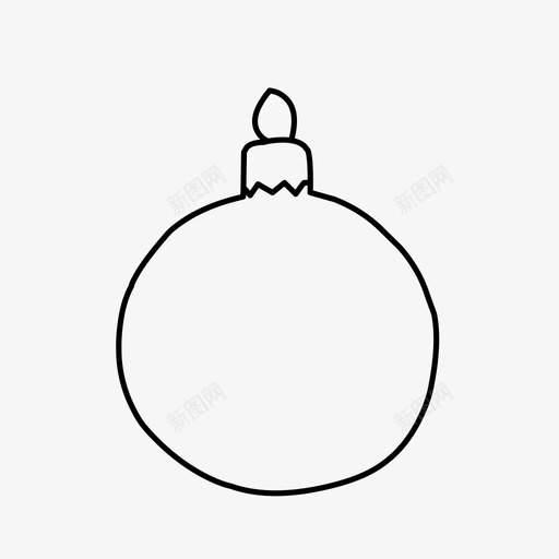 圣诞饰品球圣诞球图标svg_新图网 https://ixintu.com 冬天 圣诞球 圣诞节时间 圣诞饰品 球