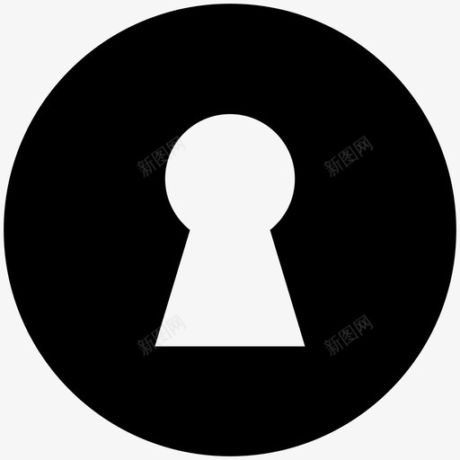 锁钥匙孔登录图标svg_新图网 https://ixintu.com Yuminkypc字形 保护 密码 登录 钥匙孔 锁