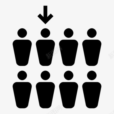 选择个人成员图标图标
