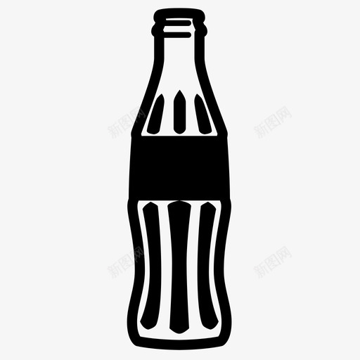 汽水瓶可口可乐可乐图标svg_新图网 https://ixintu.com 可乐 可口可乐 汽水瓶 软饮料