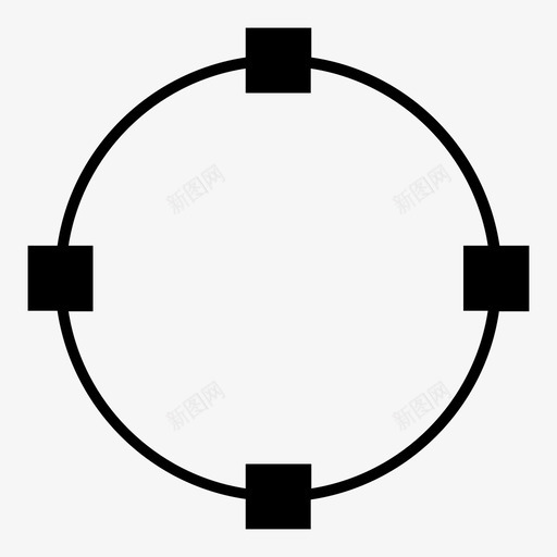 向量圆形状工具图标svg_新图网 https://ixintu.com 向量 向量形状 向量点 圆形状 设计工具