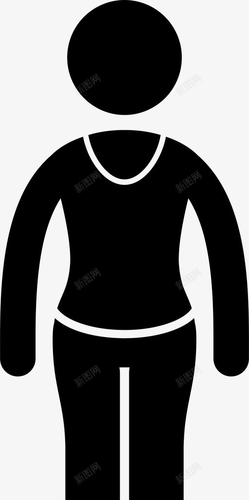 女士衬衫和裤子美丽时尚图标svg_新图网 https://ixintu.com 女士衬衫和裤子 女性 女性时尚 时尚 服装 穿着 美丽