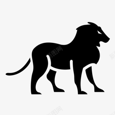 狮子猫丛林图标图标