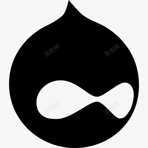 Drupal徽标网络图标svg_新图网 https://ixintu.com Drupal徽标 网络