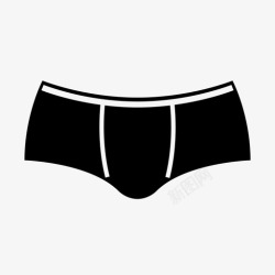 女士四角内裤内裤衣服男图标高清图片