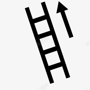 梯子上升台阶图标图标