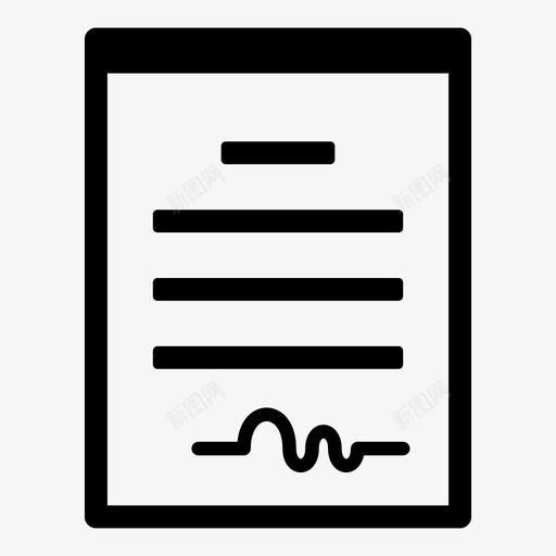合同协议业务图标svg_新图网 https://ixintu.com 业务 办公室1 协议 合同 签名 签署