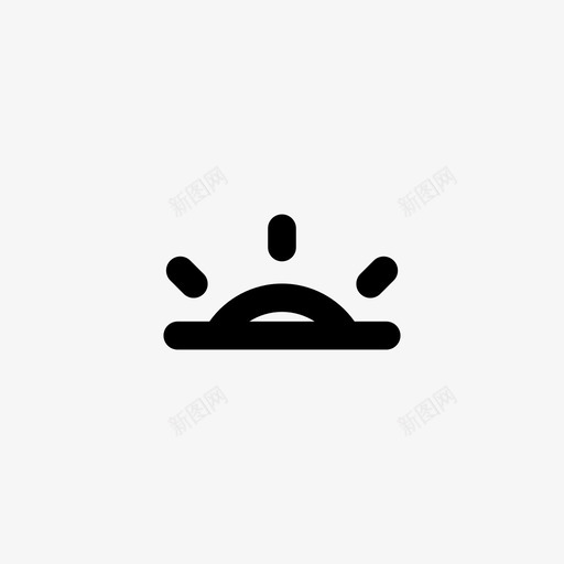 日落黄昏升起图标svg_新图网 https://ixintu.com 升起 天气 日出 日落 黄昏