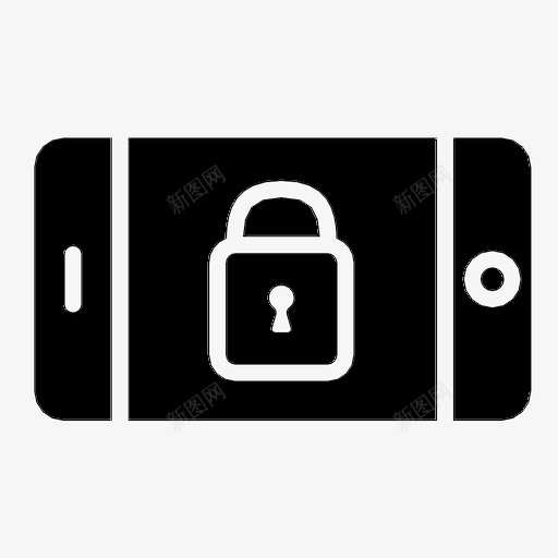 锁定手机应用程序手机图标svg_新图网 https://ixintu.com 应用程序 手机 智能手机 锁定手机