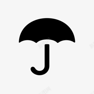 雨伞阳伞遮阳伞图标图标