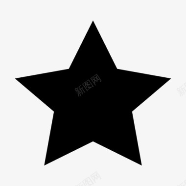 星形最爱五角星形图标图标