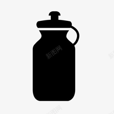 水瓶饮料塑料图标图标