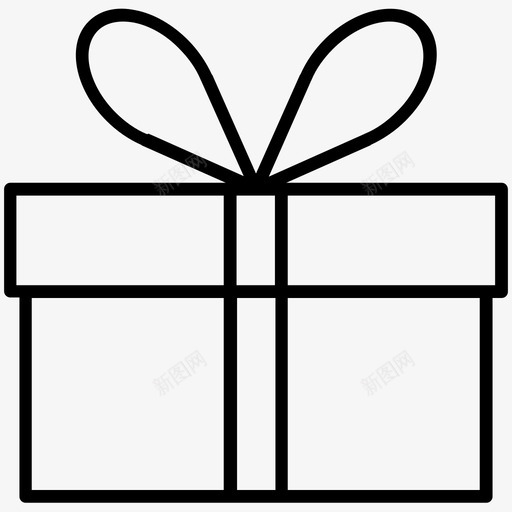 礼物圣诞节丝带图标svg_新图网 https://ixintu.com 丝带 圣诞节 礼物 美味的冬天