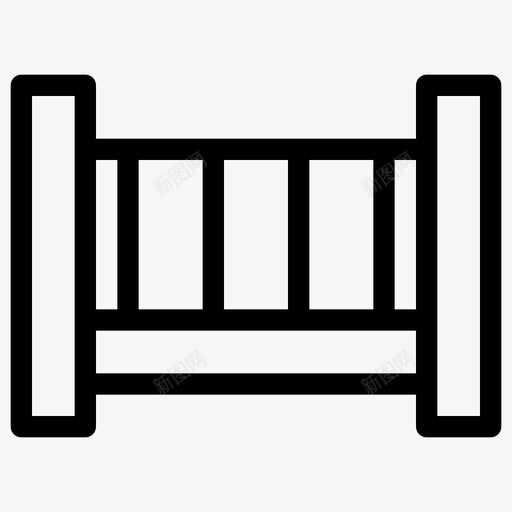 婴儿床床摇篮图标svg_新图网 https://ixintu.com 婴儿床 婴儿系列图标 床 摇篮 新生儿