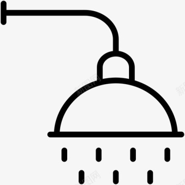 淋浴洗澡身体护理图标图标