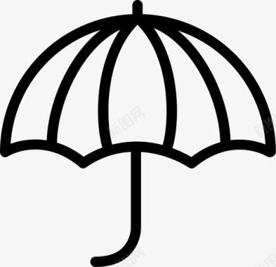 雨伞下雨晴天图标图标