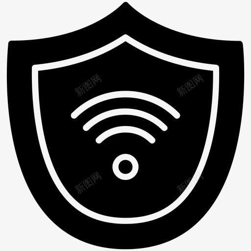 安全连接屏蔽wifi图标svg_新图网 https://ixintu.com Yuminkypc字形 wifi 安全连接 屏蔽 无线