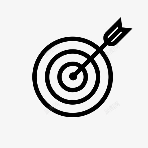 靶子射箭箭图标svg_新图网 https://ixintu.com 圆形 基本的套装 完美 对准靶子 射箭 标靶 箭 靶子